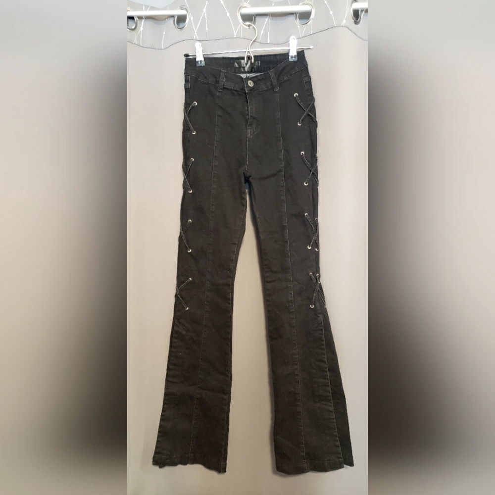 Black Lucky & Blessed Flare Jeans